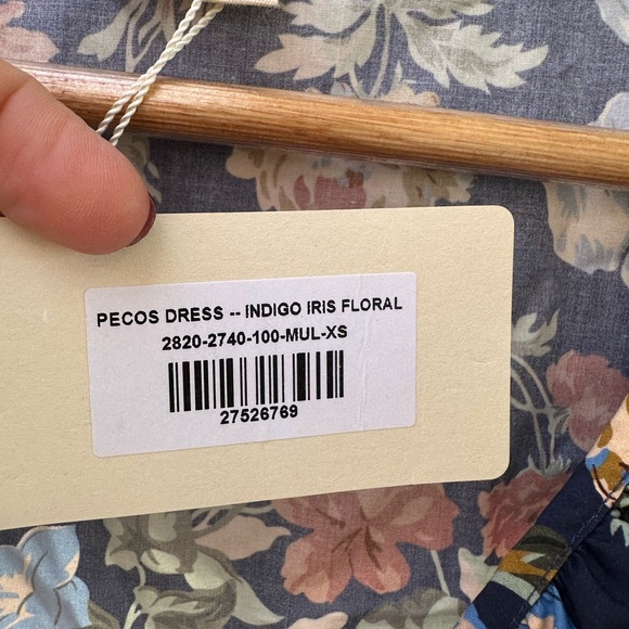 DÔEN Liberty of London - Pesco Dress - Indigo Iris Floral - XS - Picture 3 of 8